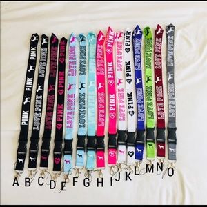 Love pink lanyard💙
